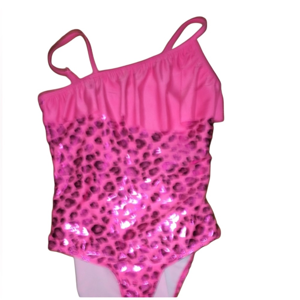 NWT Jantzen Girls Pink Swimsuit size 14